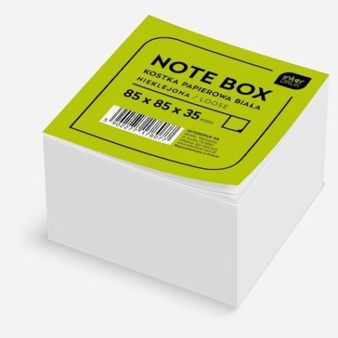KOSTKA PAPIER BIAŁA 85x85x35 NIEKLEJONA ID