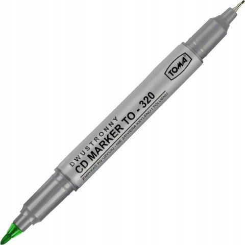MARKER DO CD ZIELONY DWUSTRONNY TOMA TO-320