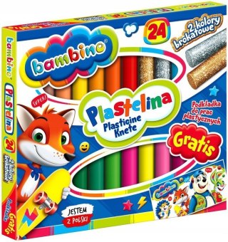 Plastelina (5) 24 kolory - podkład GRATIS