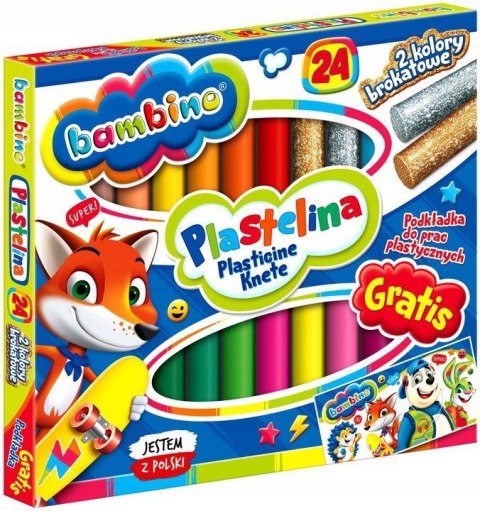 Plastelina (5) 24 kolory - podkład GRATIS
