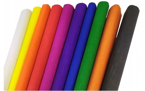 BIBUŁA MARSZCZONA mini 25X2m MIX kpl.10szt