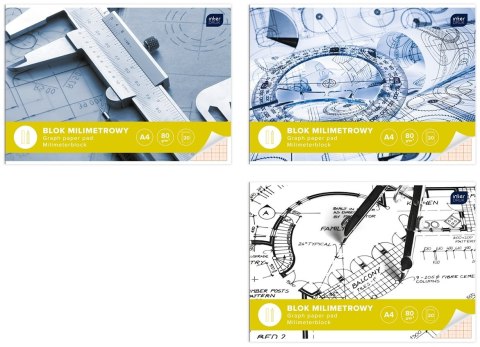 BLOK MILIMETROWY A3 20 80G[10x60 BLOK MILIMETROWY A3 20 80G[10x60