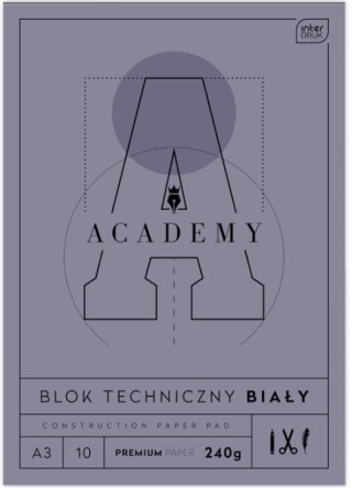 Blok techniczny A3 10 240g ACADEMY