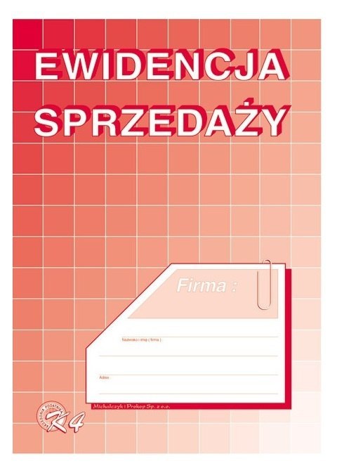 DRUK EWIDENCJA SPRZEDAŻY A5 K4