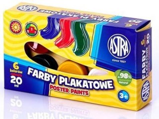 Farby plakatowe Astra 8 kol 20ml