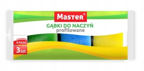 GĄBKA DO NACZYŃ PROFIL 3SZT MASTER S050