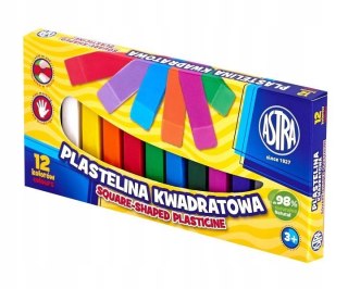 Plastelina Astra kwadratowa 12 kolorów (5)