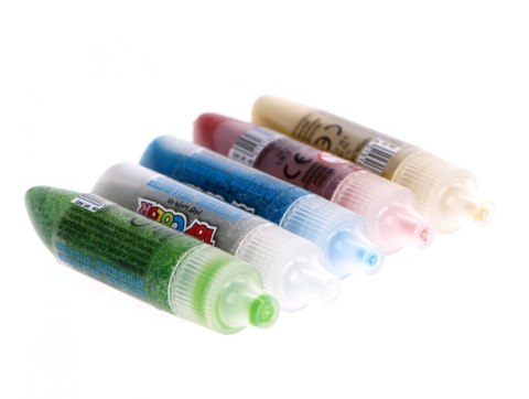 WR KLEJ DO ZDOBIEŃ Z BROKATEM 12ML TOY COLOR