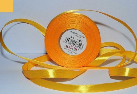 Wstążka sat żółta 12mm/32m 1szt Wstążka sat żółta 12mm/32m 1szt