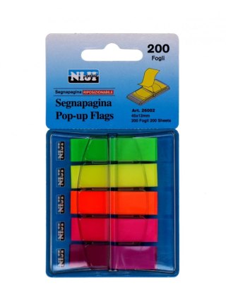 Zakładki indeksujące z podajnikiem 12x45mm 5 KOLORÓW