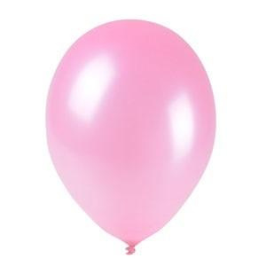 Balony metalizowane 10'' jasnoróżowe (100 szt.)