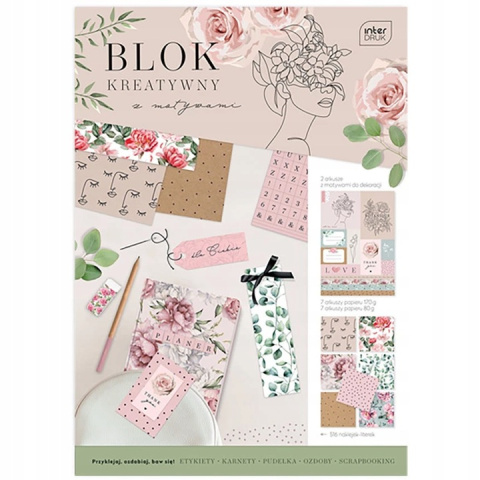 Blok kreat.z nakl.A4 18 80/170g Garden Blok kreat.z nakl.A4 18 80/170g Garden
