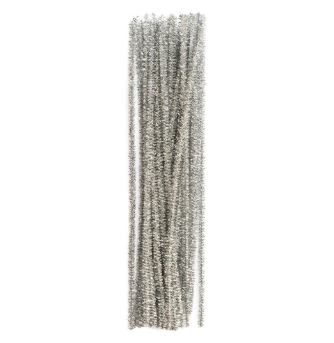 DRUCIKI PLUSZOWE 30CM SREBRNE 25 SZT DRUCIKI PLUSZOWE 30CM SREBRNE 25 SZT