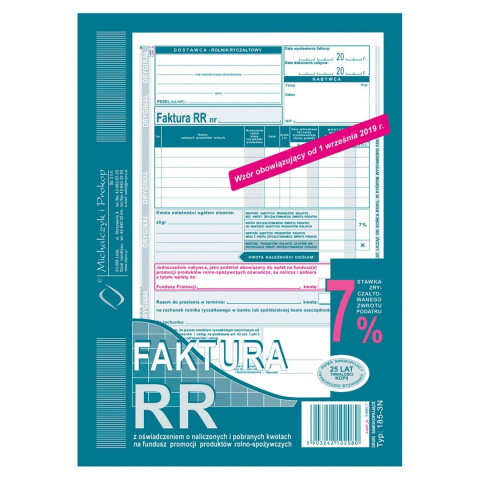 DRUK FAKTURA VAT RR A5 185-3N 2080 DRUK FAKTURA VAT RR A5 185-3N 2080