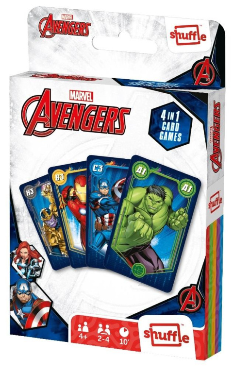 Gra karciana 4w1. Avengers CARTAMUNDI Gra karciana 4w1. Avengers CARTAMUNDI