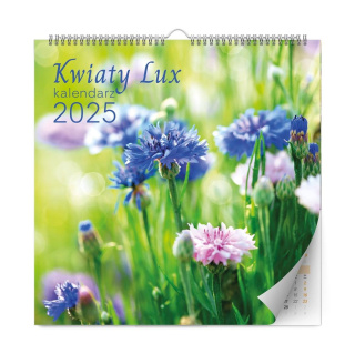 KALENDARZ ŚCIENNY KWIATY LUX 2025