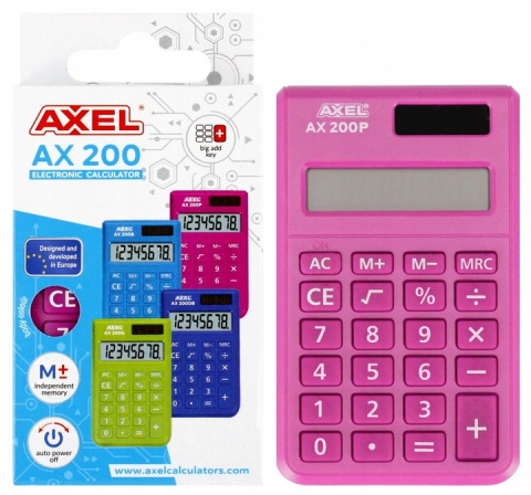 KALKULATOR AXEL AX-200P PUD 50/200 KALKULATOR AXEL AX-200P PUD 50/200