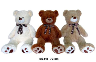 MIŚ PLUSZOWY 72CM MIX 3KOL