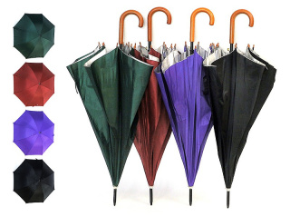 PARASOL DŁUGI SREBRNY SPÓD; 60