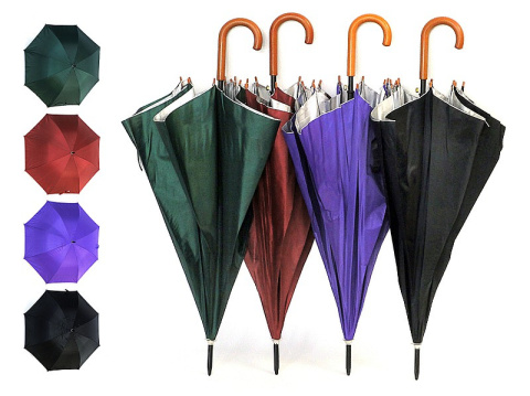 PARASOL DŁUGI SREBRNY SPÓD; 60 PARASOL DŁUGI SREBRNY SPÓD; 60