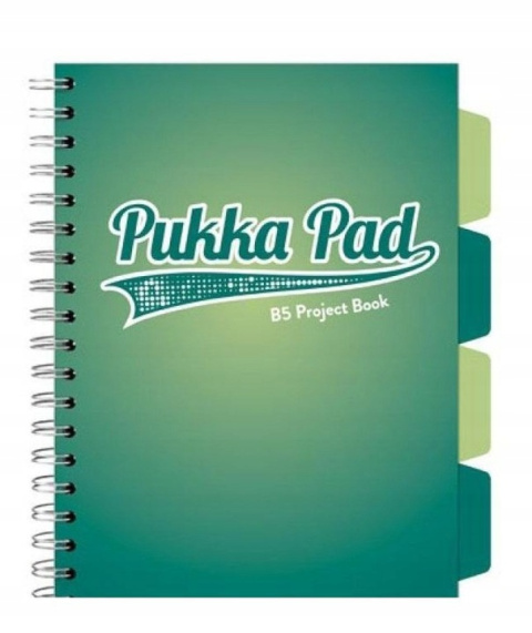 PUKKA PROJECT BOOK DARK TEAL B5 KRATKA TURKUSOWY 1