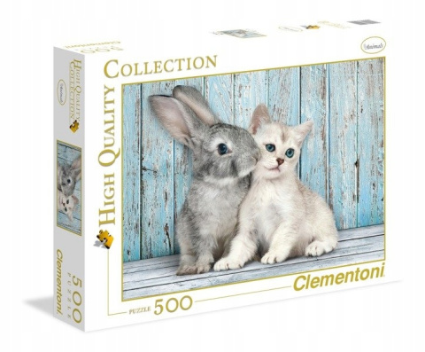 PUZZLE 500EL KOT Z KRÓLIKIEM CLEM PUD PUZZLE 500EL KOT Z KRÓLIKIEM CLEM PUD