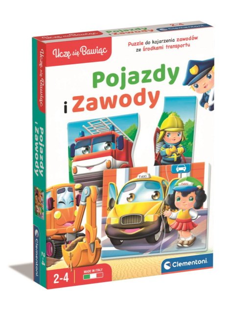 PUZZLE EDUK POJAZDY I ZAWODY CLEMENTONI PUZZLE EDUK POJAZDY I ZAWODY CLEMENTONI