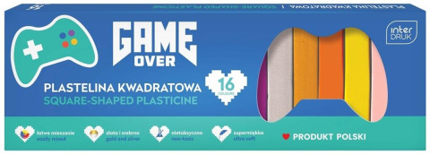 Plastelina kwadratowa 16 kol. GAME OVER Plastelina kwadratowa 16 kol. GAME OVER
