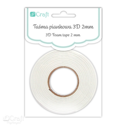 TAŚMA PIANKOWA 3D 2MM 5MMX2,2M TAŚMA PIANKOWA 3D 2MM 5MMX2,2M