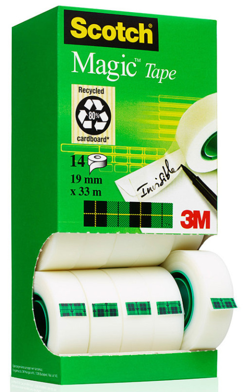 TAŚMA SPRZYL 19MMX33MB MAGIC 3M SCOTCH (14) TAŚMA SPRZYL 19MMX33MB MAGIC 3M SCOTCH (14)