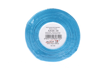 Wstążka sat. niebieska 6mm/32m 1szt ax06-38