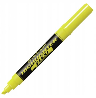 Zakreślacz Centropen ''Highlighter FLEXI 8542'' ŻÓ