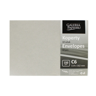 # KOPERTA C6 NK SREBRNA PERŁA KPL.10SZT GALERIA