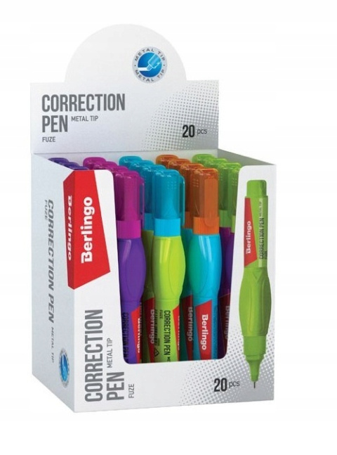 Berlingo Korektor w piórze Fuze, 8 ml (20 szt.) Berlingo Korektor w piórze Fuze, 8 ml (20 szt.)