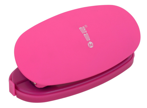 Dziurkacz MemoBe soft-touch różowy neon Dziurkacz MemoBe soft-touch różowy neon