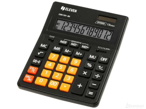 Eleven kalkulator CDB1201BK-OR 205x155MM