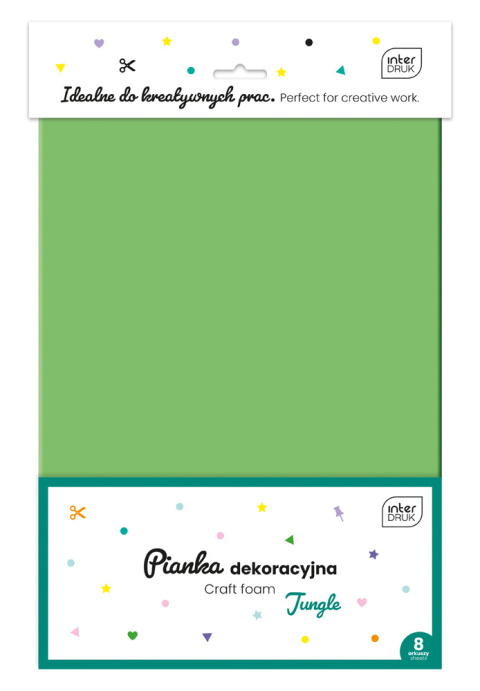 INT Pianka dekoracyjna 8szt JUNGLE INT Pianka dekoracyjna 8szt JUNGLE
