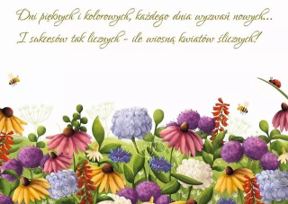 KARTKA A5 DZIĘKUJĘ BUKIET KWIATÓW
