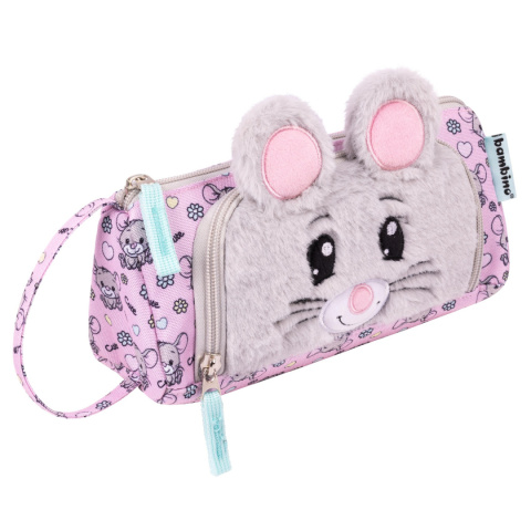 PIÓRNIK SASZETKA MOUSE MOTYW Z PLUSZEM BAMBINO