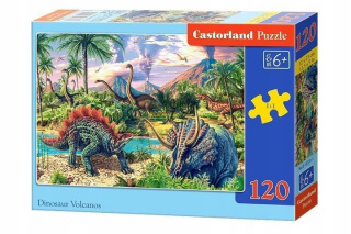 Puzzle 120 el. Dinosaur Volcanos