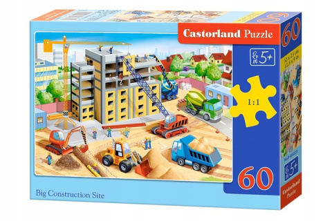 Puzzle 60 el. Big Construction Site Puzzle 60 el. Big Construction Site