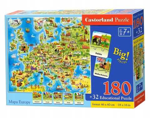 Puzzle Edukacja E-227 Mapa Europy
