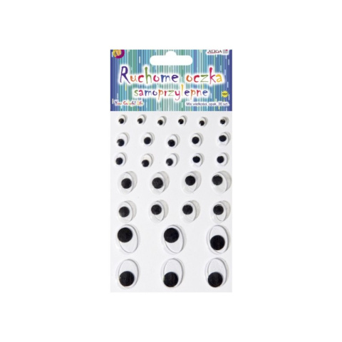 Ruchome oczka MT-6418(157) samop.owalne, mix rozm. Ruchome oczka MT-6418(157) samop.owalne, mix rozm.