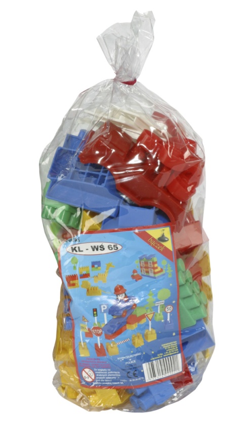 BĄCZEK KLOCKI W WORKU 65 EL. BĄCZEK KLOCKI W WORKU 65 EL.