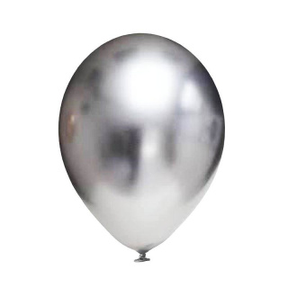 Balony 100szt metalizowane 12'' srebrne