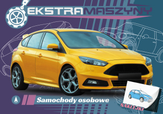 KOLOROWANKA EKSTRA MASZYNY SAMOCHODY OSOBOWE+ NAKLEJKI