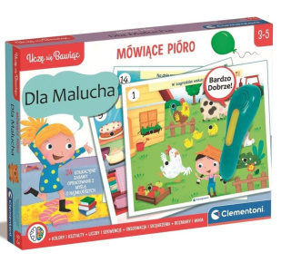 GRA EDUK MÓWIĄCE PIÓRO 500PYTAN MALUCHA CLEMENTONI