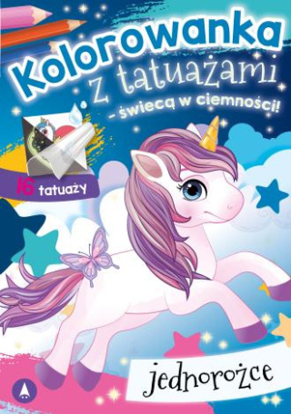 KOLOROWANKA Z TATUAŻAMI. JEDNOROŻCE