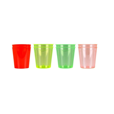 Kolorowe kieliszki 30 ml wielokrotnego użytku 8szt Kolorowe kieliszki 30 ml wielokrotnego użytku 8szt