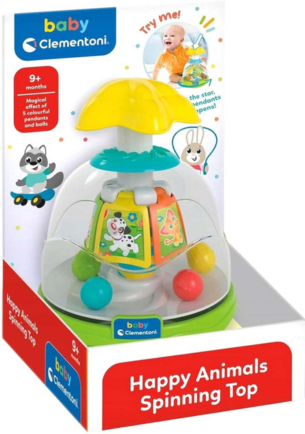 Kolorowy bączek Happy Animals Clementoni Kolorowy bączek Happy Animals Clementoni